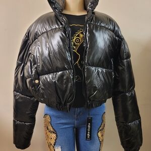Women's Black Puffer Jacket